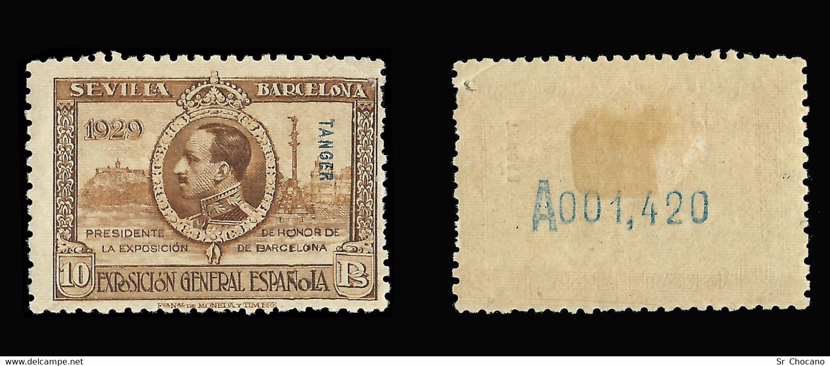 TANGER 1929.Expo. Sevilla Barcelona.10p.Nuevo*.Edifil 47 - Marruecos Español