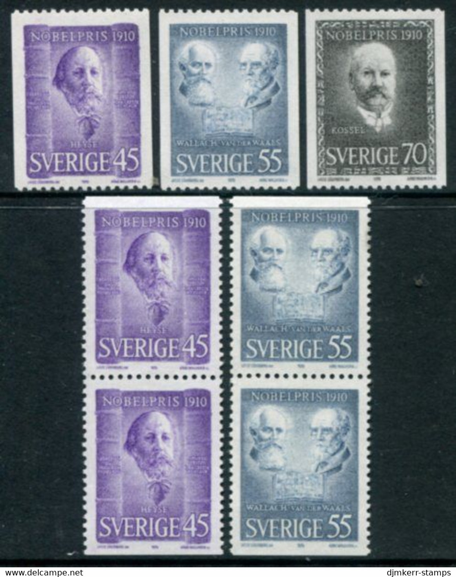 SWEDEN 1970 Nobel Laureates Of 1910 MNH / **.  Michel 697-99 - Ungebraucht