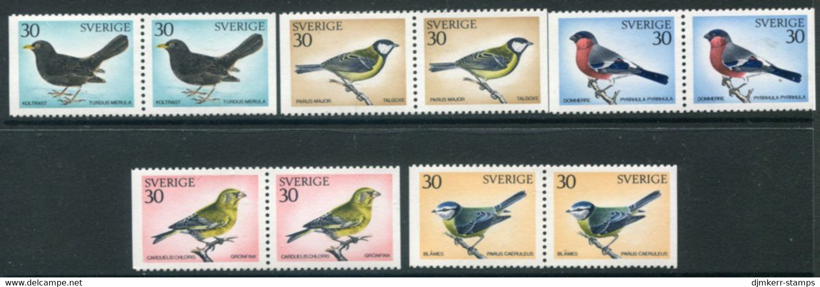SWEDEN 1970 Overwintering Birds MNH / **.  Michel 692-96 - Ongebruikt