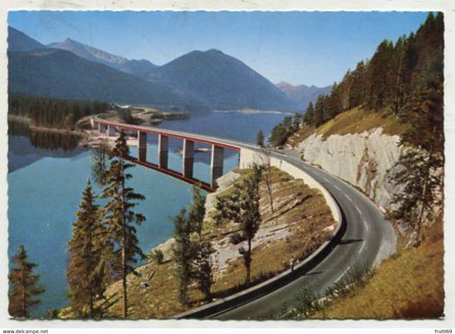 AK 063733 GERMANY - Sylvensteinsee Bei Lenggries / Obb. Mit Foller-Brücke - Lenggries