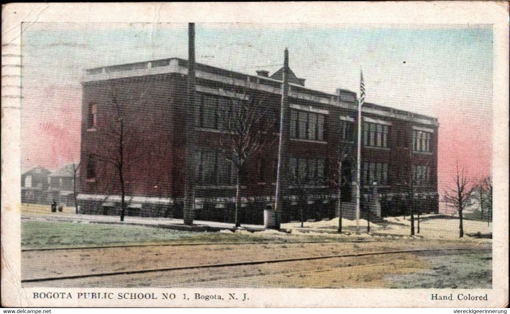 ! USA, Postcard, Ansichtskarte Bogota Public School, New Jersey, 1928 - Other & Unclassified