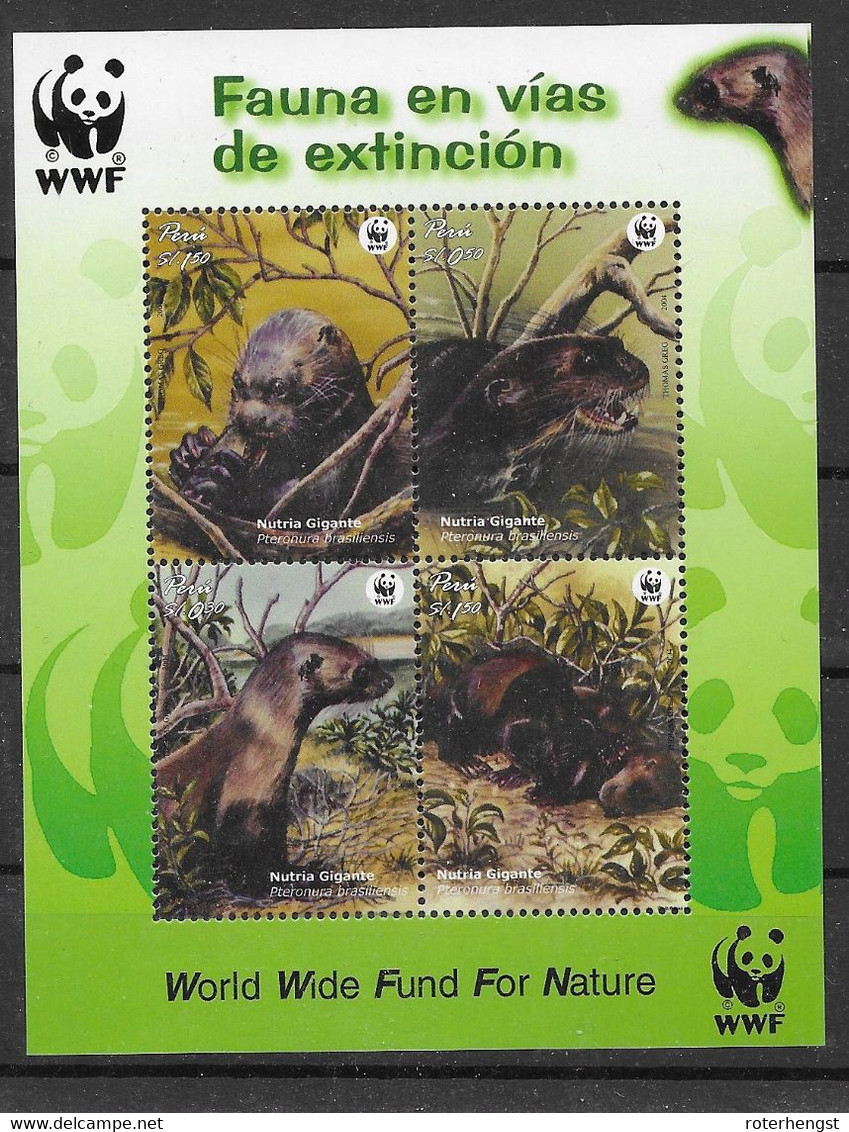 Peru Mnh ** WWF Sheet - Peru