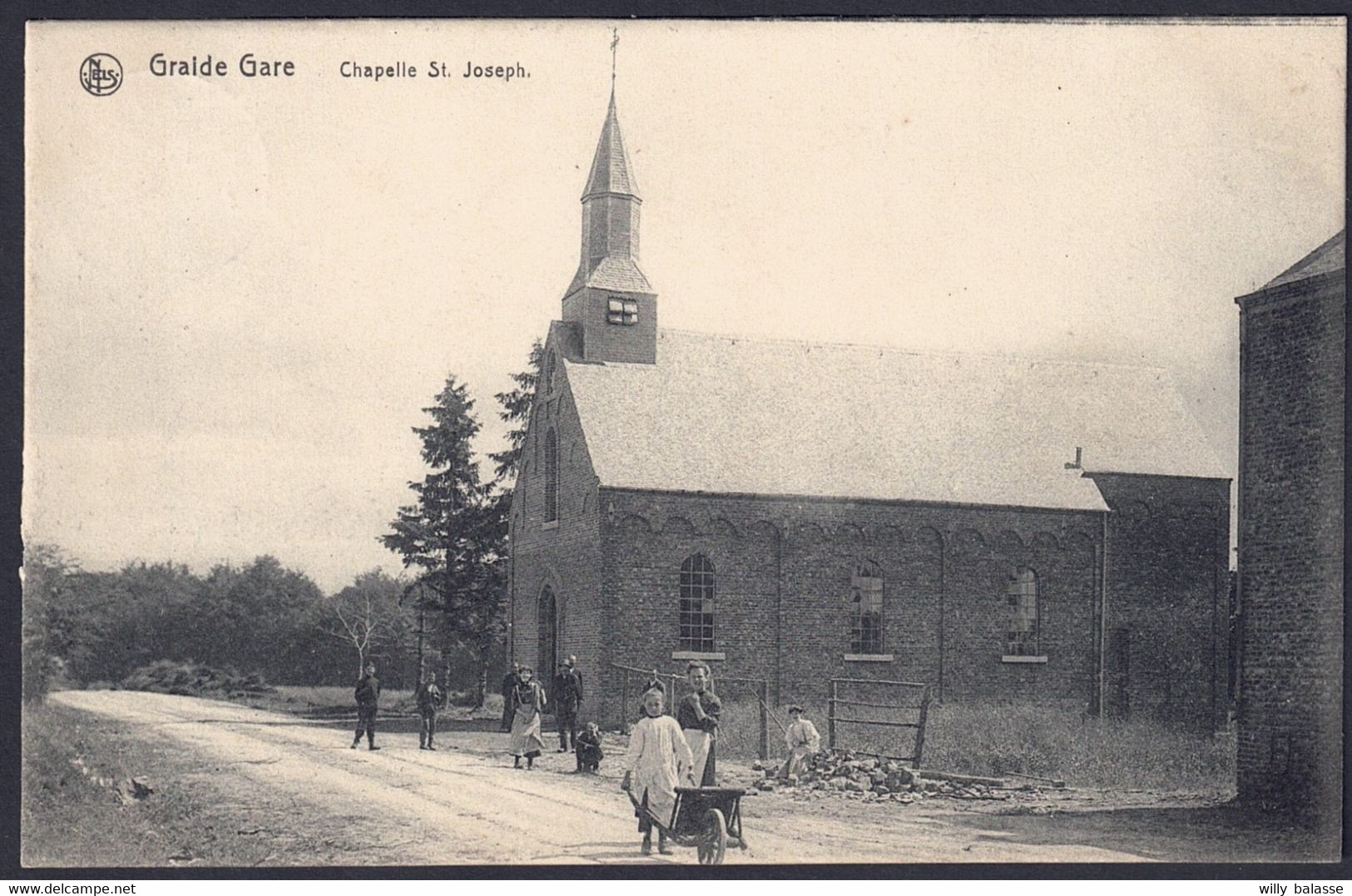 +++ CPA - GRAIDE - GARE - Chapelle St Joseph - Carte Animée - Cachet Relais Graide 1913 // - Bièvre