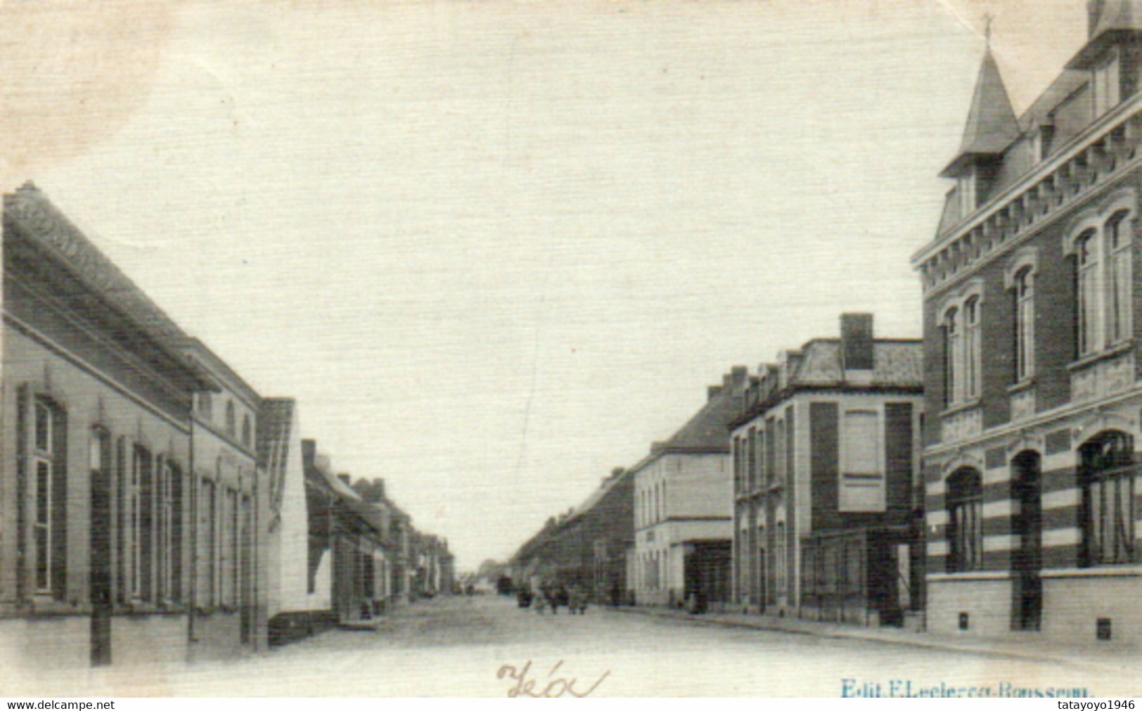Pecq  Rue De Courtrai Voyagé En 1902 - Pecq