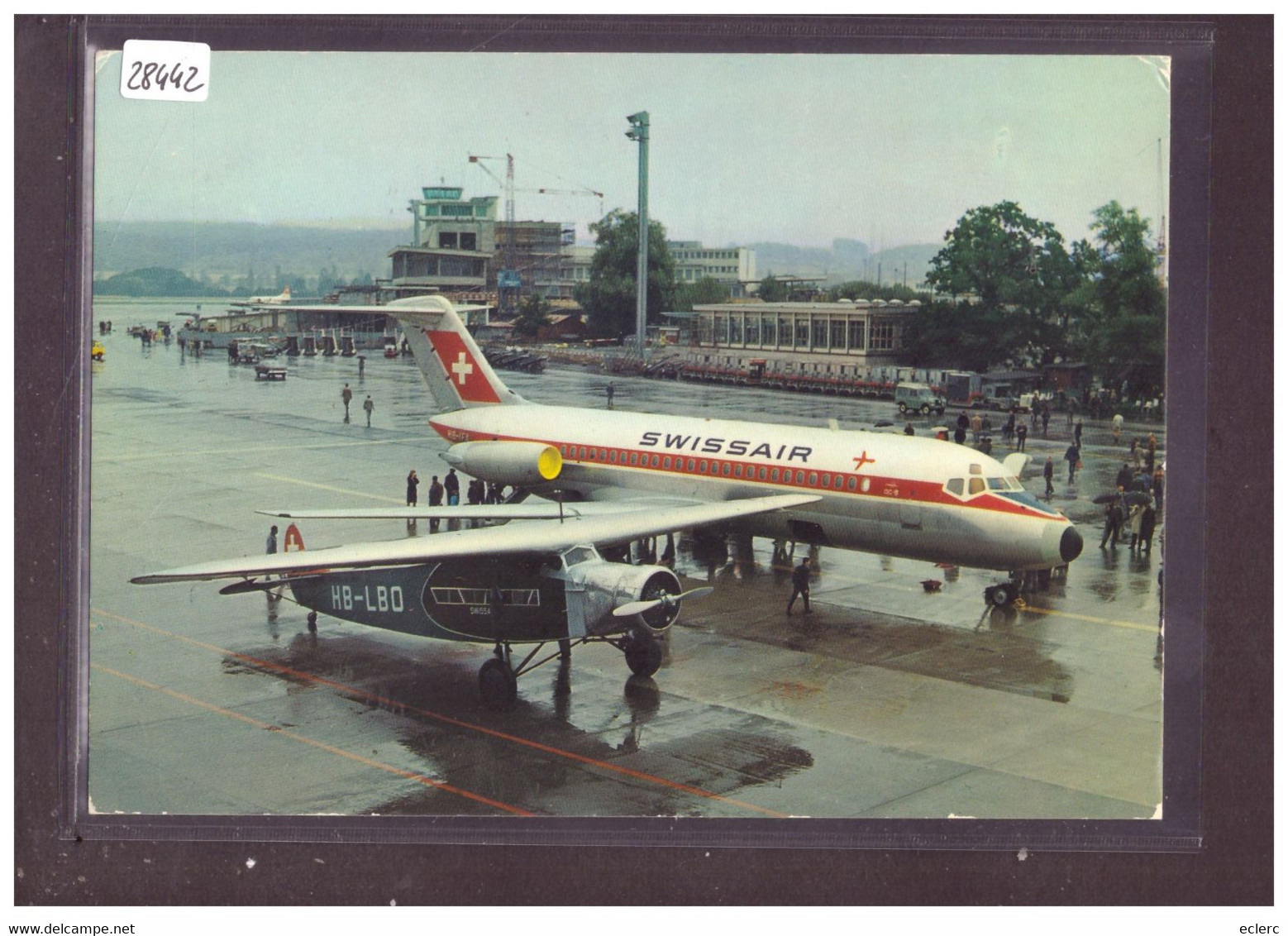 FORMAT 10x15cm - FLUGHAFEN ZÜRICH KLOTEN - AVION - AVIATION SUISSE - TB - Kloten