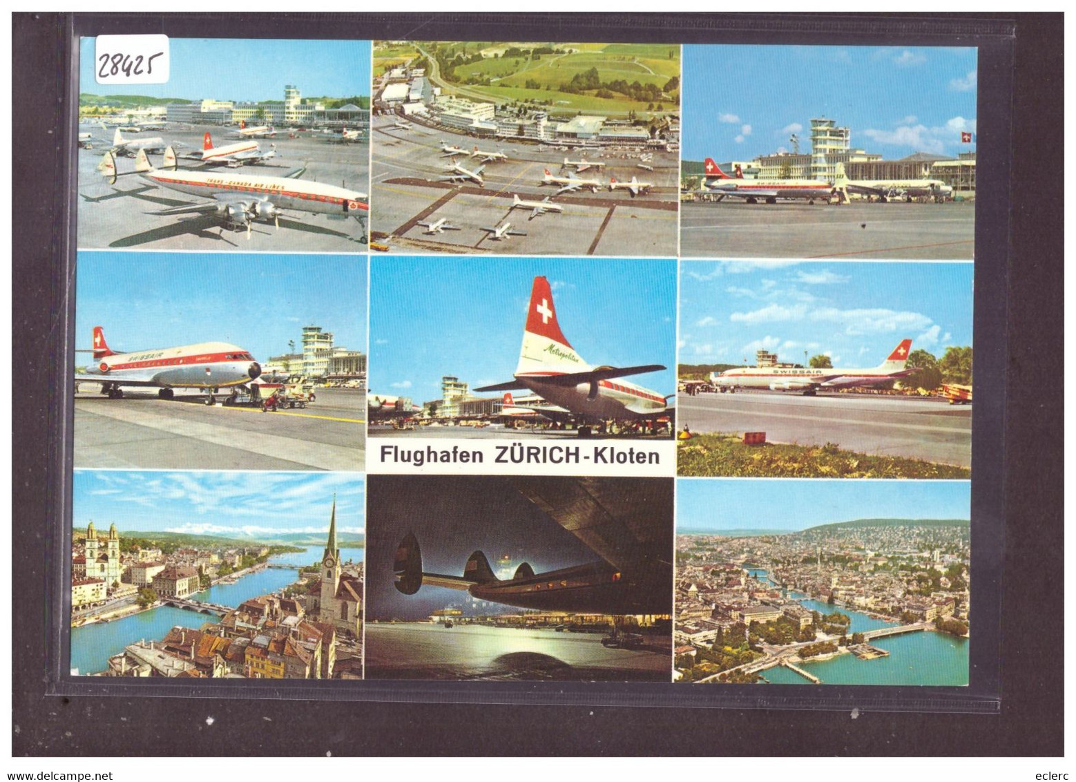 FORMAT 10x15cm - FLUGHAFEN ZÜRICH KLOTEN - AVION - AVIATION SUISSE - TB - Kloten