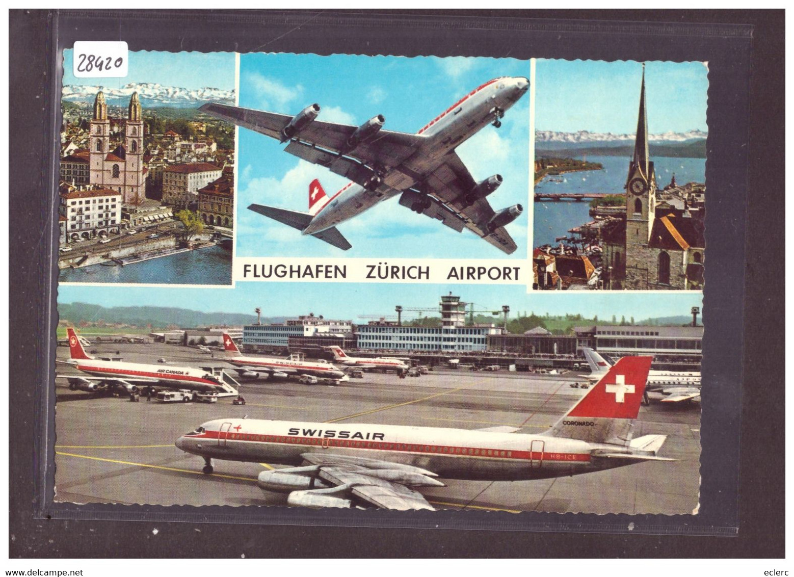 FORMAT 10x15cm - FLUGHAFEN ZÜRICH KLOTEN - AVION - AVIATION SUISSE - TB - Kloten