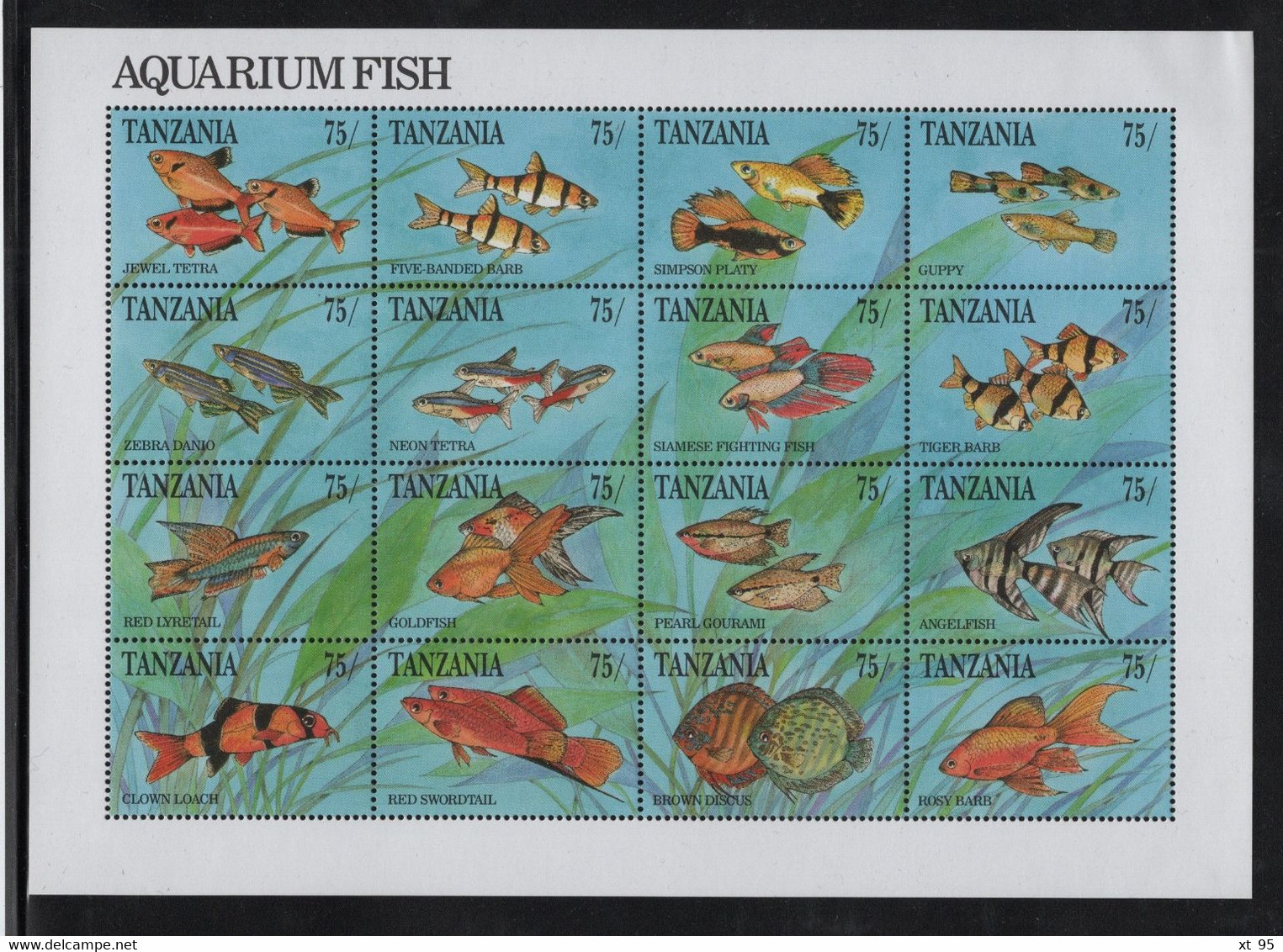 Tanzanie - N°698 à 713 - Faune - Poissons - Cote 20€ - ** Neufs Sans Charniere - Tanzania (1964-...)