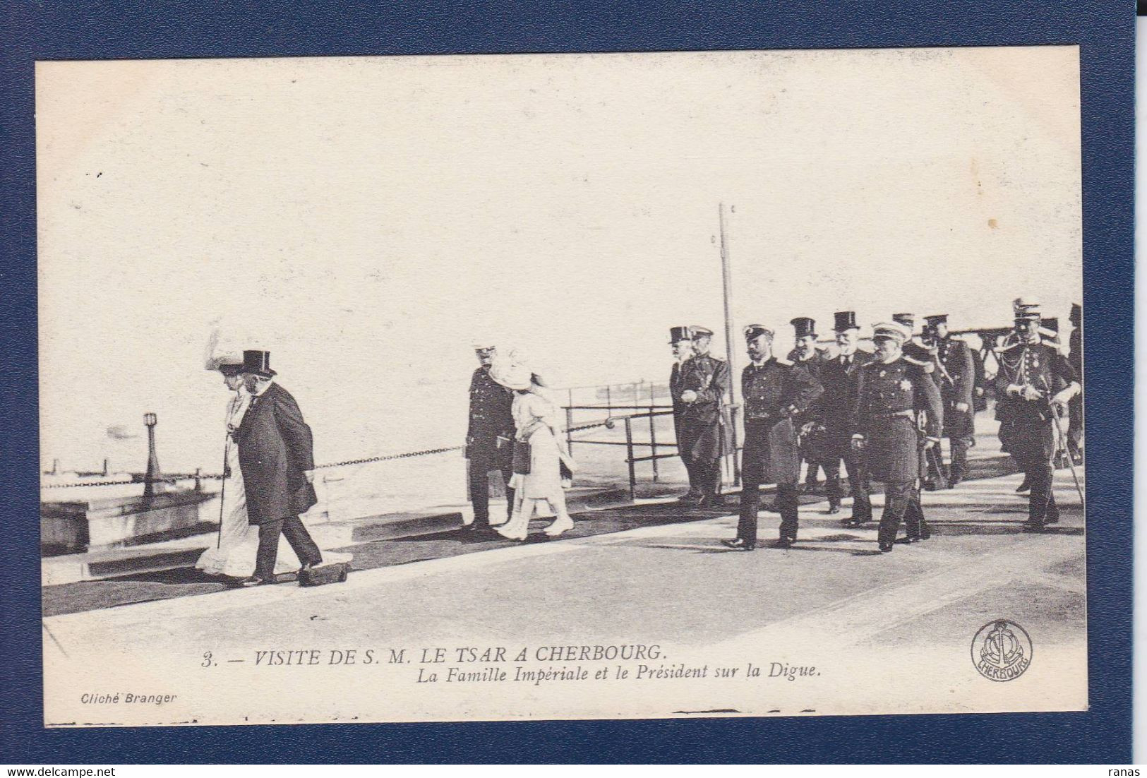 CPA [50] Manche > Cherbourg Visite Du Tsar De Russie Russia Non Circulé Fallières - Cherbourg