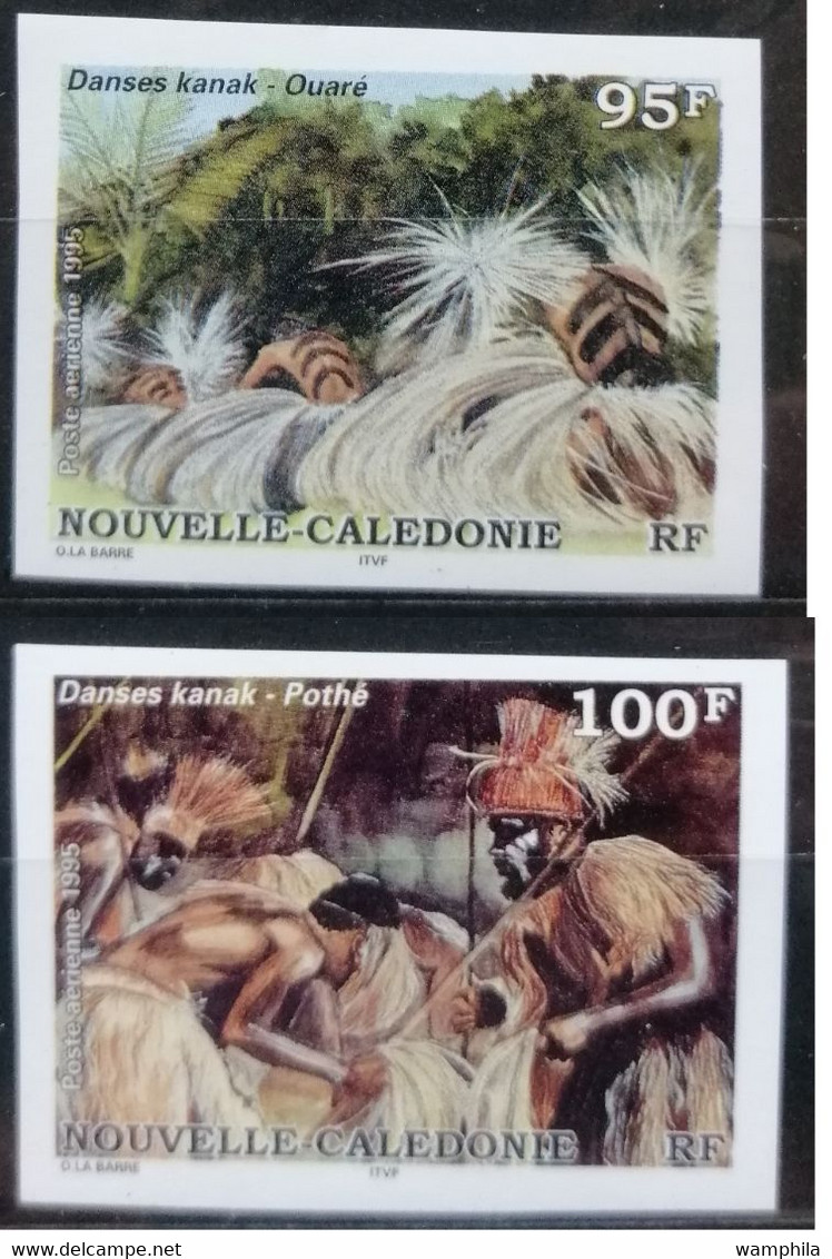 Nouvelle-Calédonie NON DENTELE  P.A N°338/39**.Danses Traditionnelles. Cote 15€ - Imperforates, Proofs & Errors