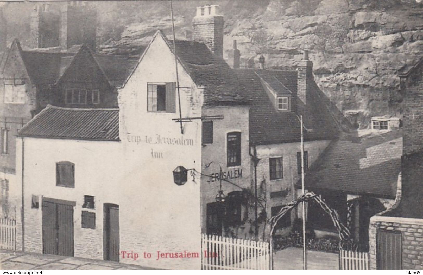 Nottingham UK, Trip To Jerusalem Inn, C1910s Vintage Postcard - Nottingham