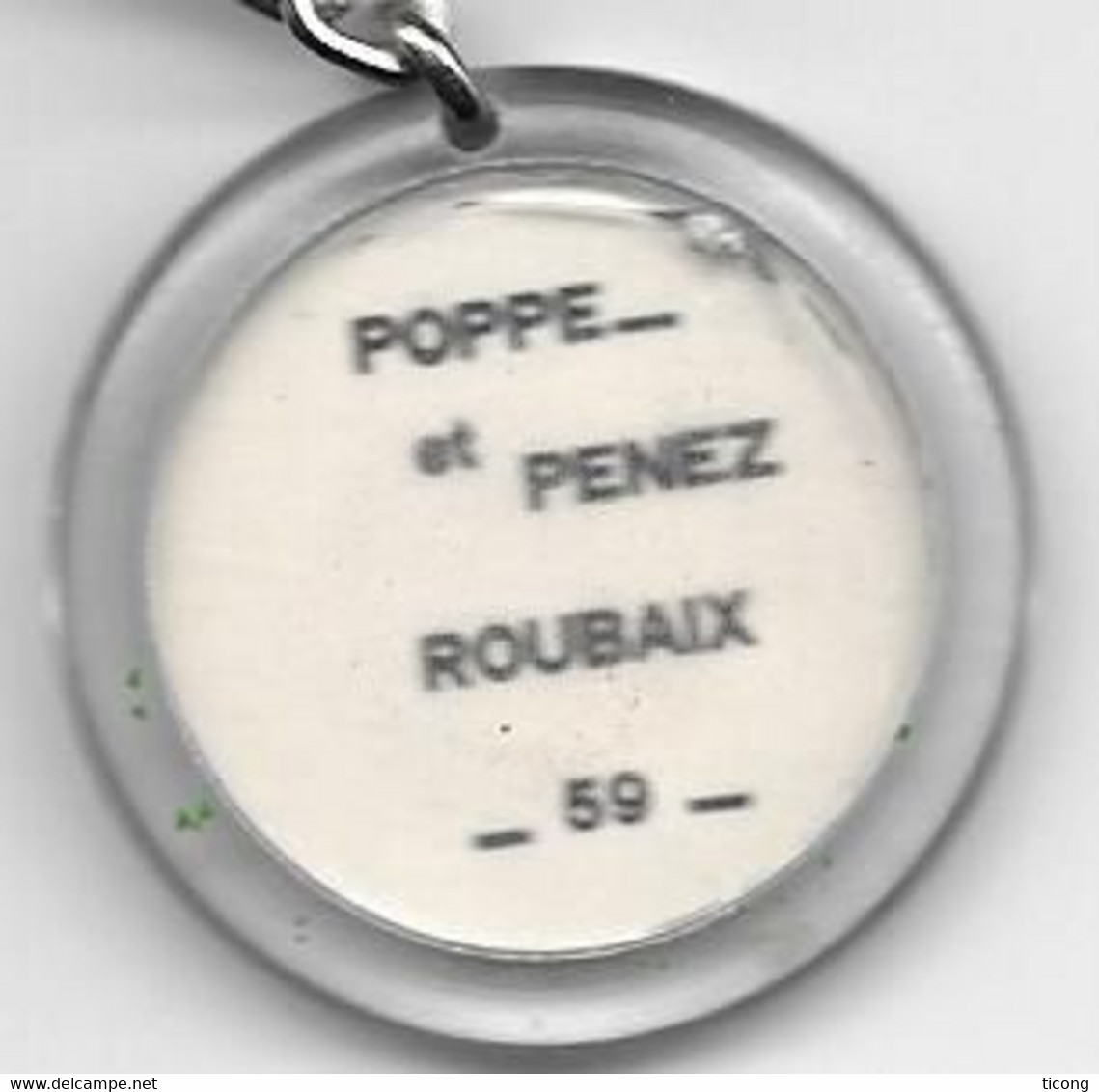 ROGER COUDERC JOURNALISTE RUGBY, CARICATURE SIGNEE LEBON, BISCUITERIE POPPE ET PENEZ A ROUBAIX NORD, PORTE CLEFS, A VOIR - Rugby