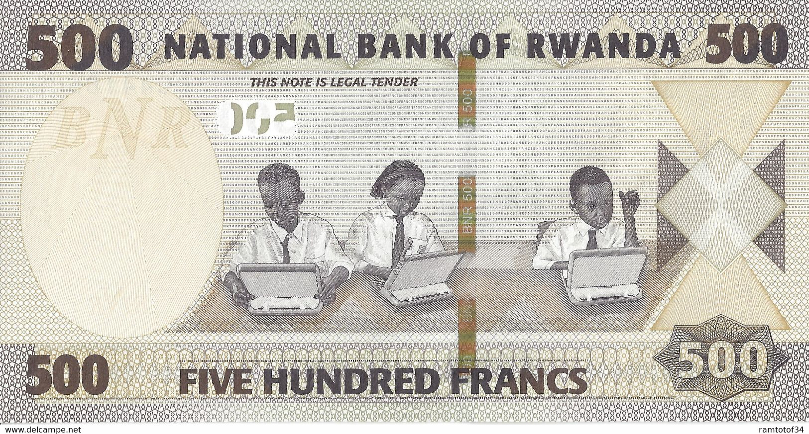RWANDA - 500 Francs 2019 UNC - Rwanda