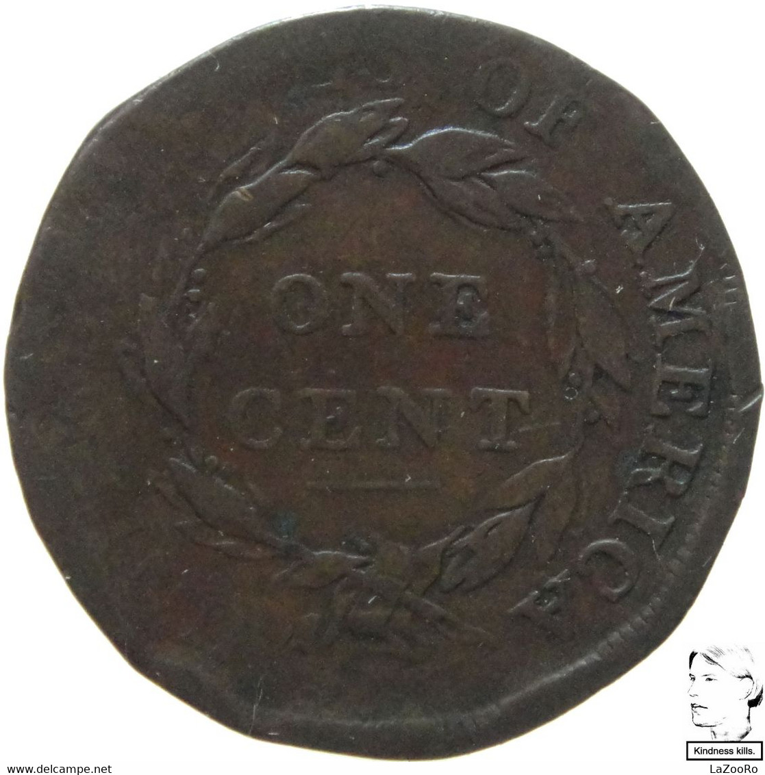 LaZooRo: United States 1 Cent 1808 F - 1808-1814: Classic Head (Tête Classique)