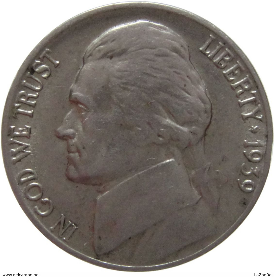 LaZooRo: United States 5 Cents 1939 UNC - 1938-42: Vorkriegszeit