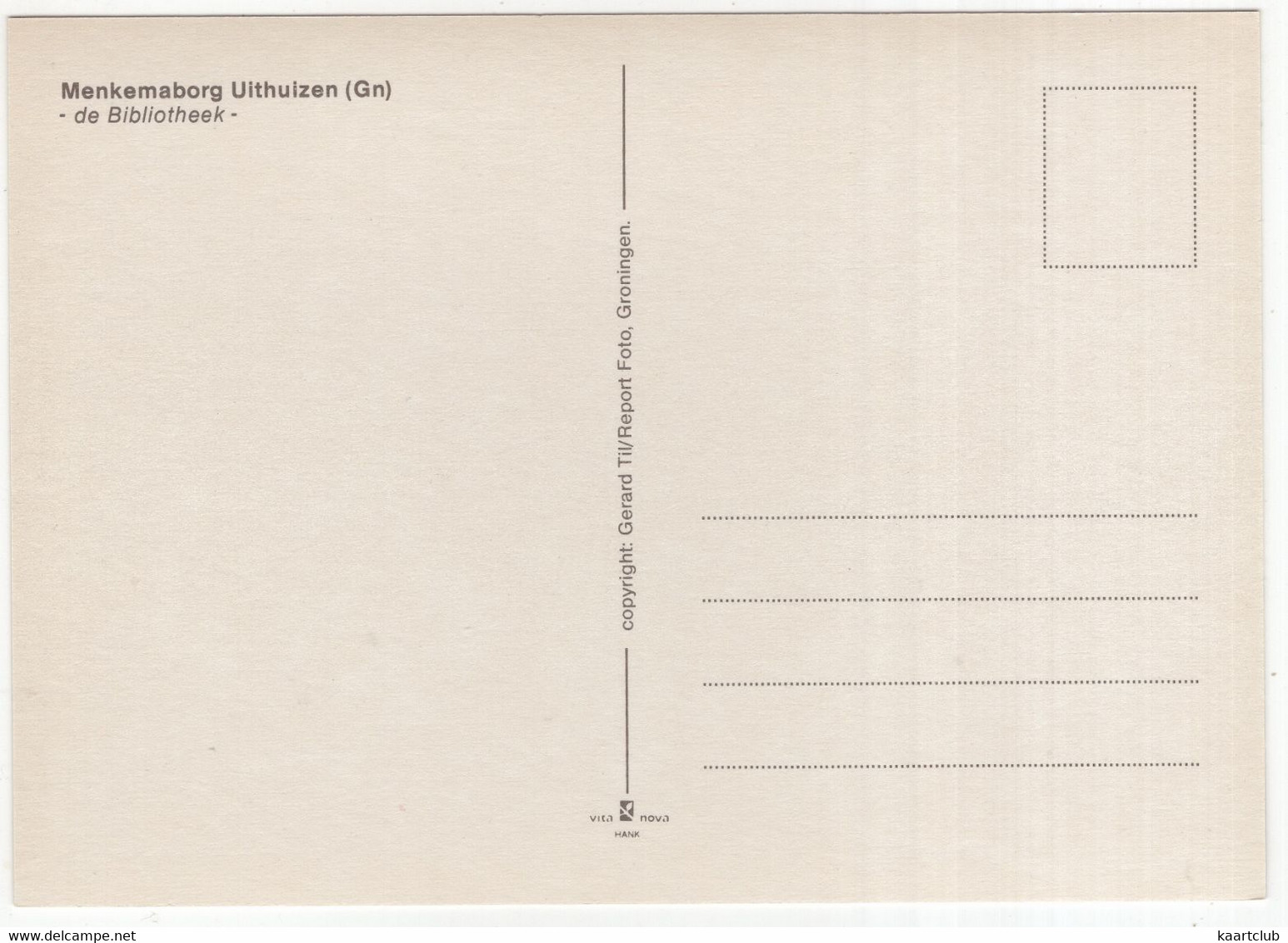 Uithuizen - Menkemaborg: De Bibliotheek - (Groningen, Nederland/Holland) - Uithuizen