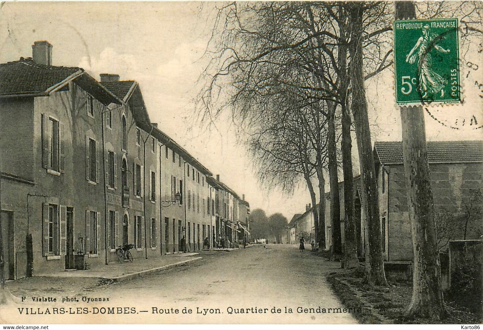 Villars Les Dombes * La Route De Lyon * Le Quartier De La Gendarmerie Nationale - Villars-les-Dombes