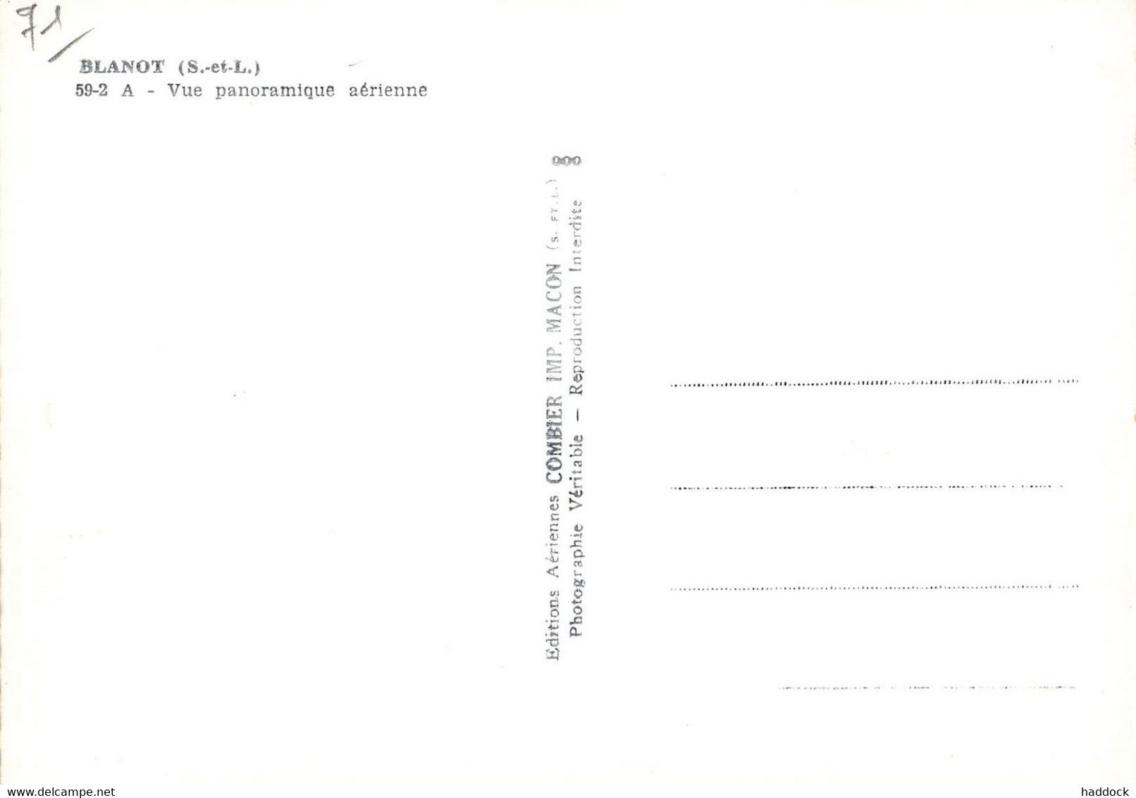 BLANOT : VUE PANORAMIQUE AERIENNE - Altri & Non Classificati