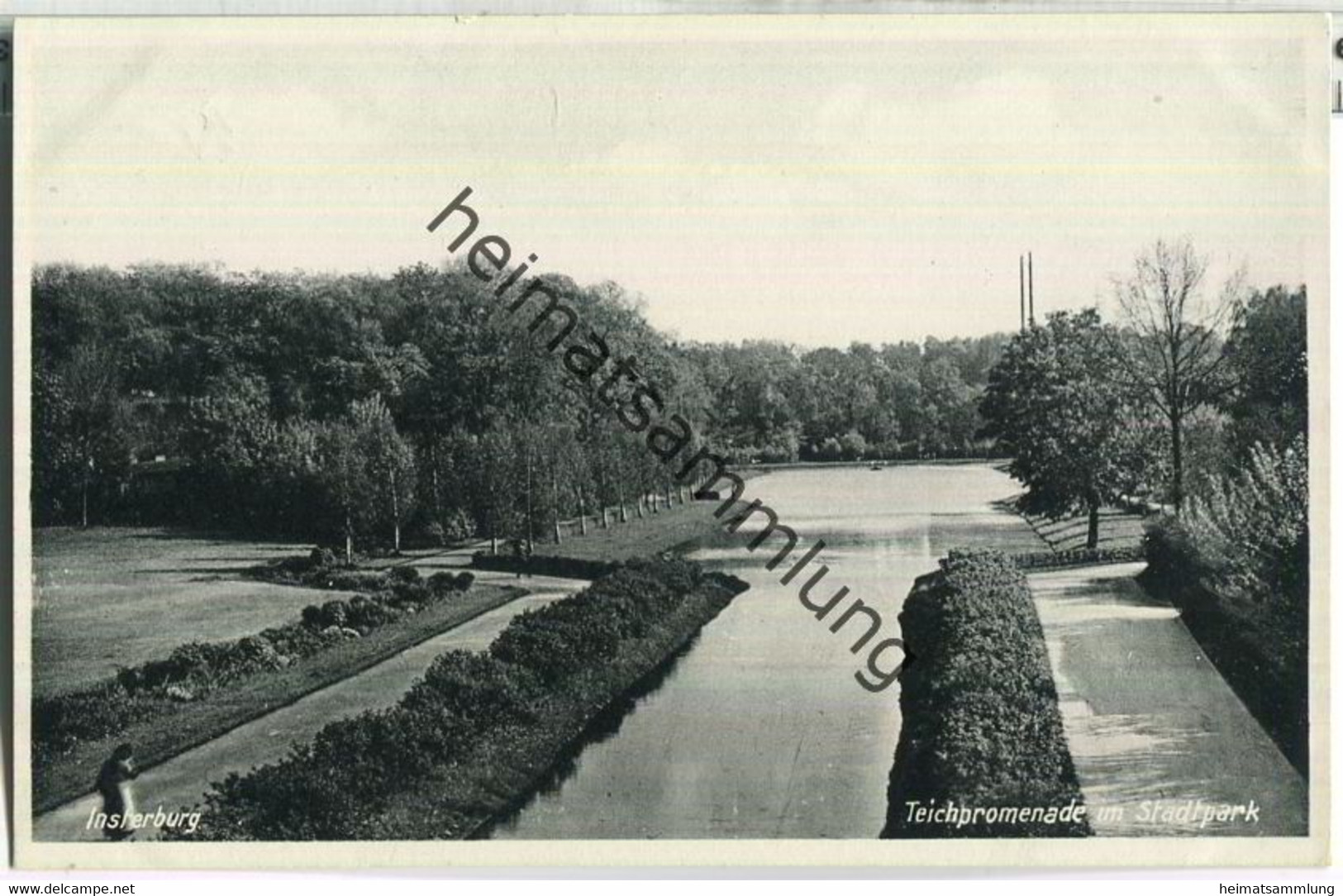 Insterburg - Tschernjachowsk - Teichpromenade - Foto-AK 30er Jahre - Ostpreussen