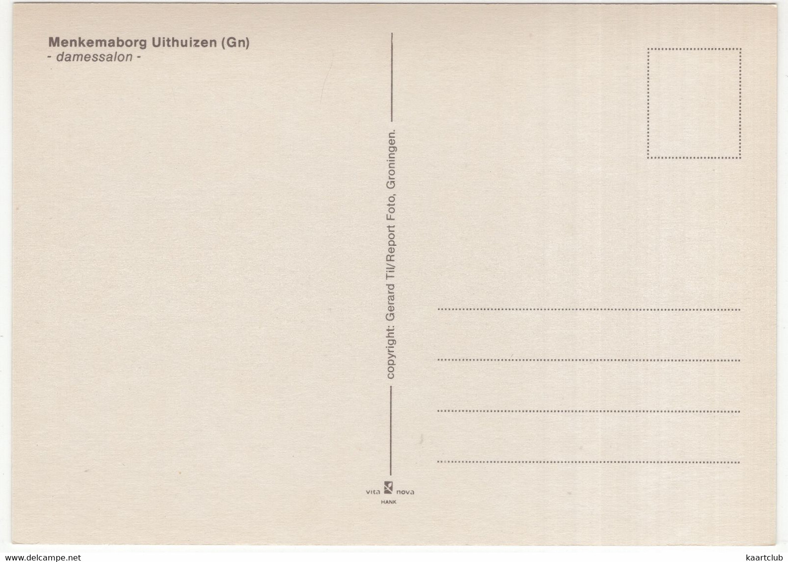 Uithuizen - Menkemaborg: Damessalon  - (Groningen, Nederland/Holland) - Uithuizen