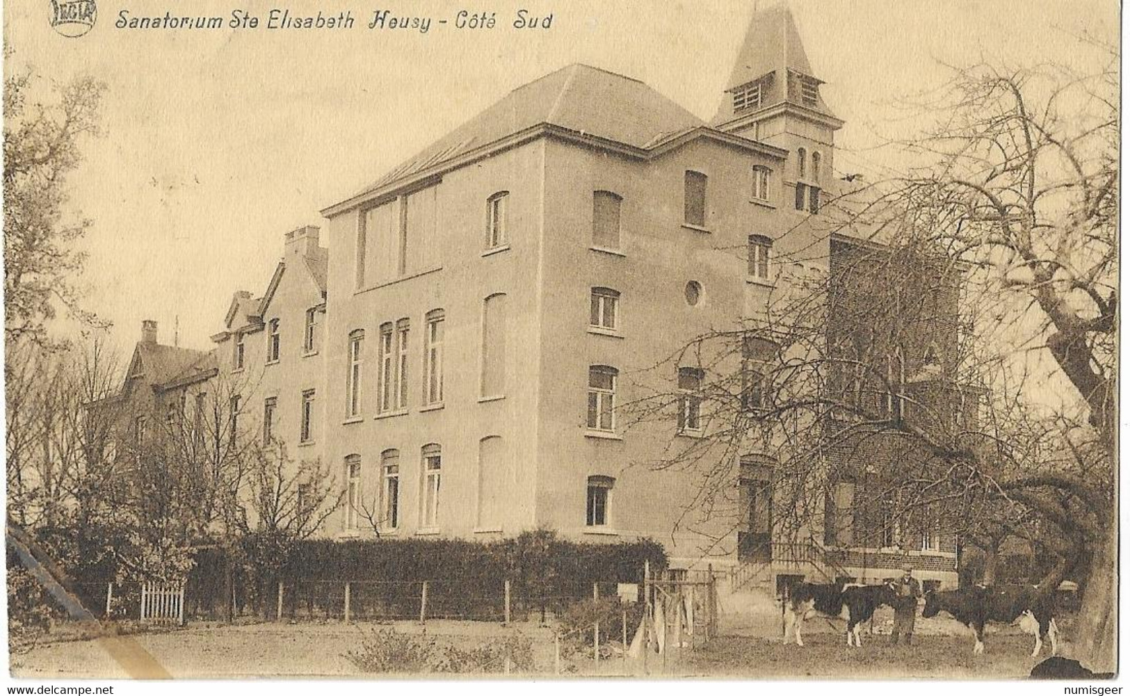 HEUSY  --  Sanatorium Ste Elisabeth - Côté Sud  - ( Abimée ) - Esneux