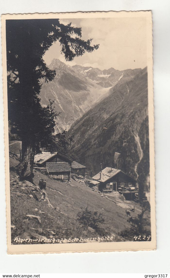 B3475) SÖLDEN - Alpenwirtschaft EDELWEIßHÜTTE - Besitzer Georg Arnold ALT !! - Sölden