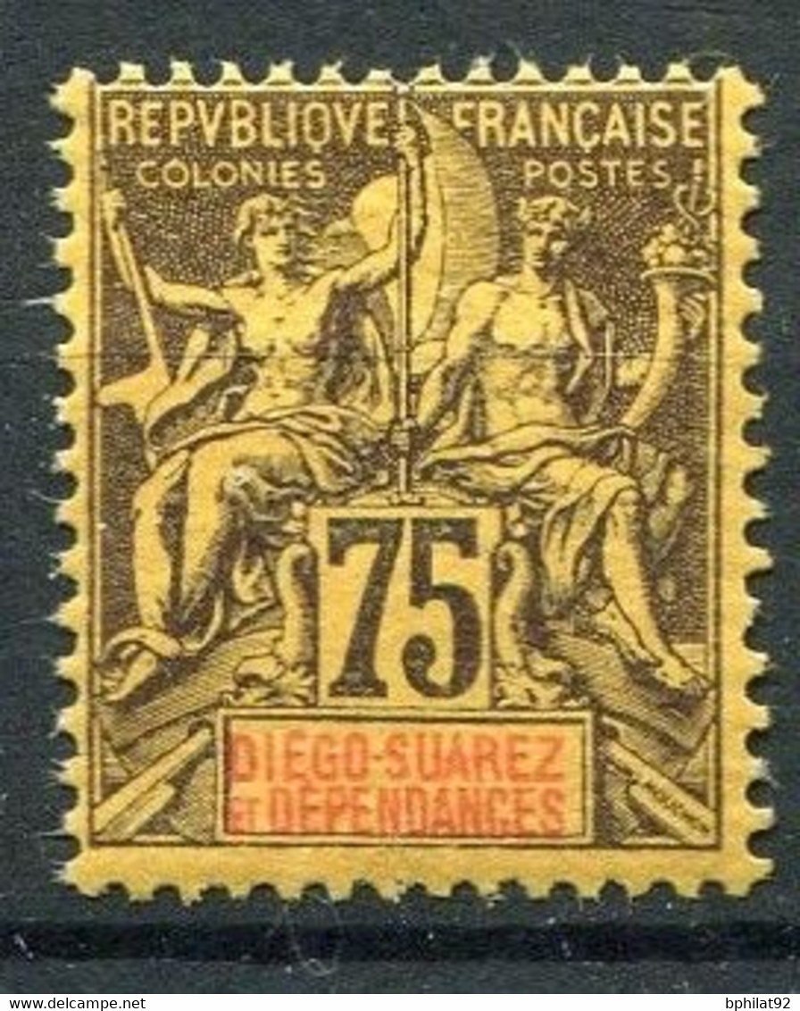 !!! DIEGO SUAREZ, TYPE GROUPE 75C N° 36 NEUF ** - Unused Stamps