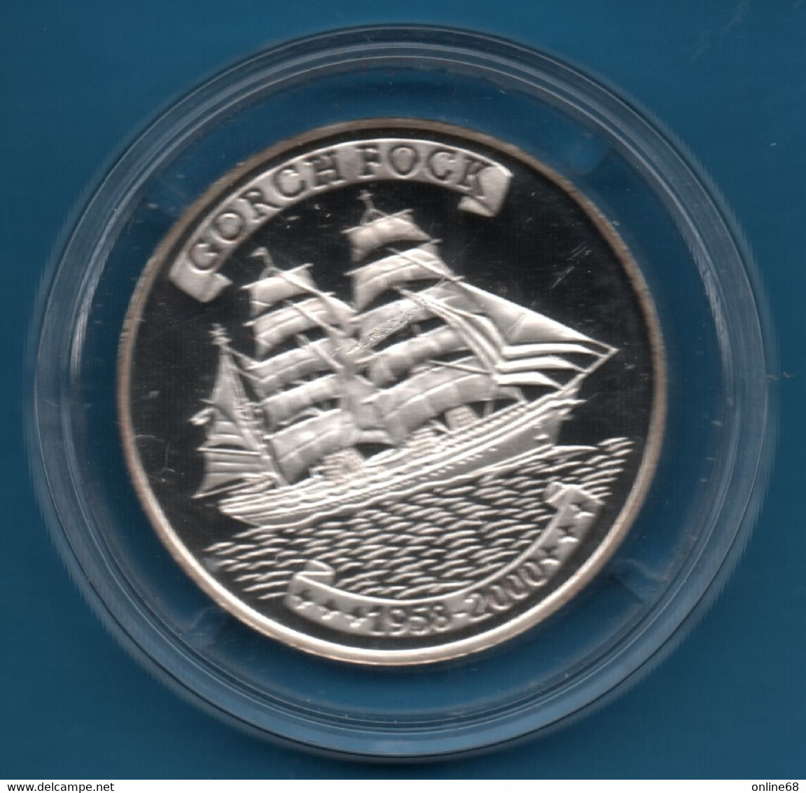 TOGO 500 FRANCS ND (2000)  KM# 18 Gorch Fock Argent 999‰ Silver Proof - Togo