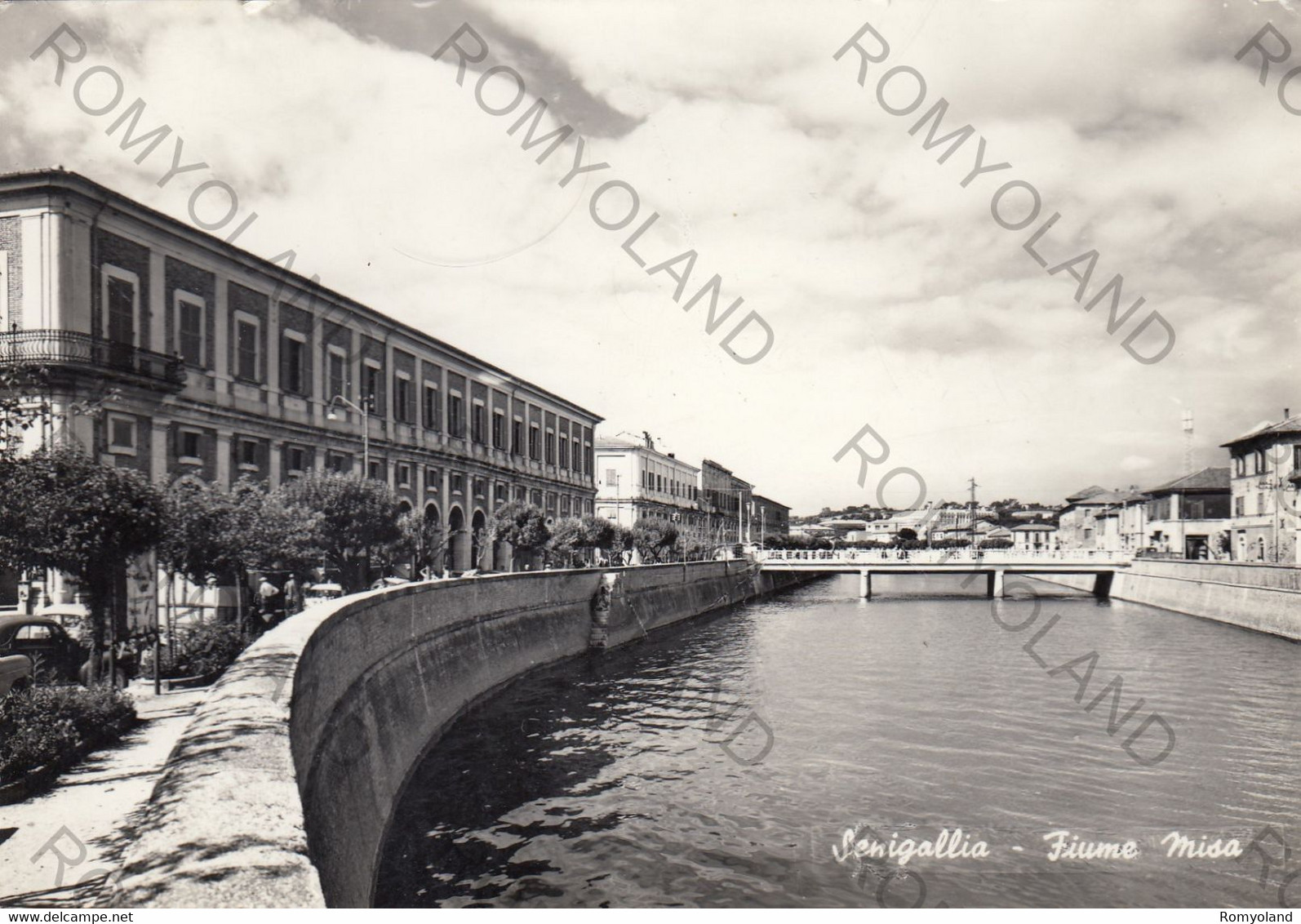 CARTOLINA  SENIGALLIA,ANCONA,MARCHE-FIUME MISA-MARE,LIDO,BAGNI,ESTATE,LUNGOMARE,BOLLO STACCATO,VIAGGIATA 1963 - Viareggio