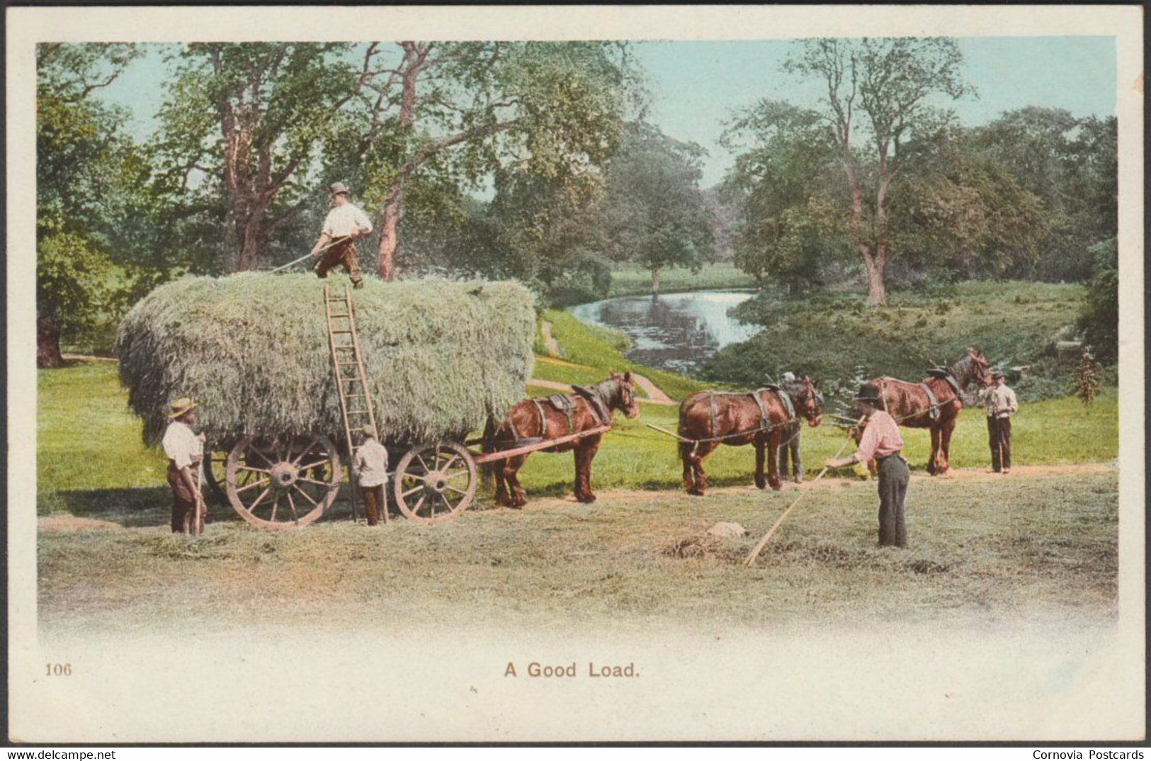 A Good Load, C.1905-10 - Postcard - Attelages