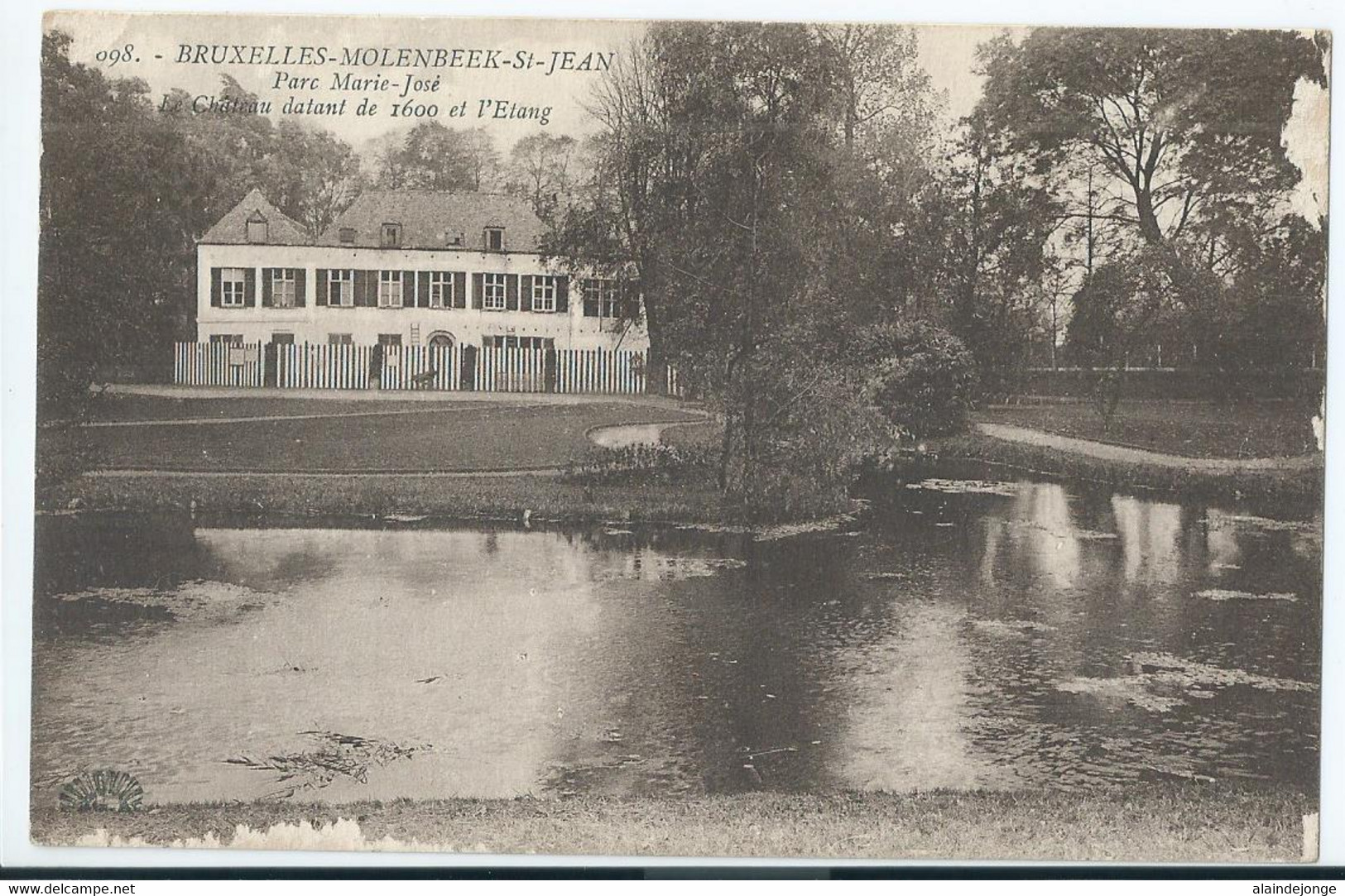 Molenbeek - Parc Marie-José - Château Datant De 1600 Et L'Etang - St-Jans-Molenbeek - Molenbeek-St-Jean