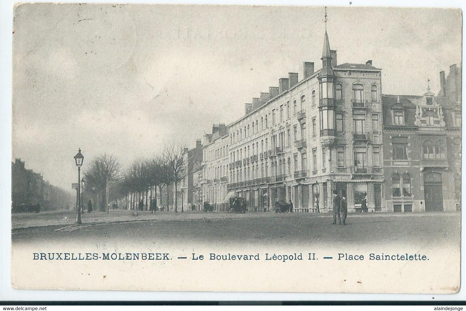 Molenbeek - Le Boulevard Léopold II - Place Sainctelette - Molenbeek-St-Jean - St-Jans-Molenbeek