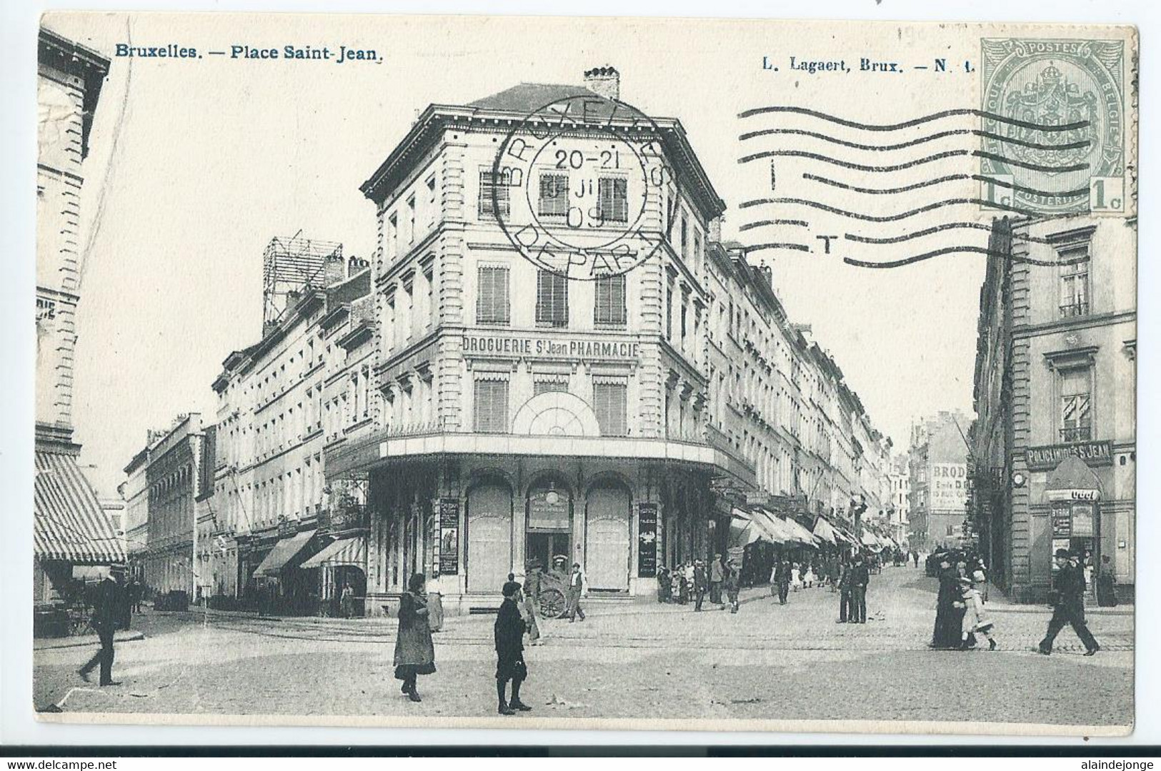 Molenbeek - Place Saint-Jean - 1909 - Molenbeek-St-Jean - St-Jans-Molenbeek