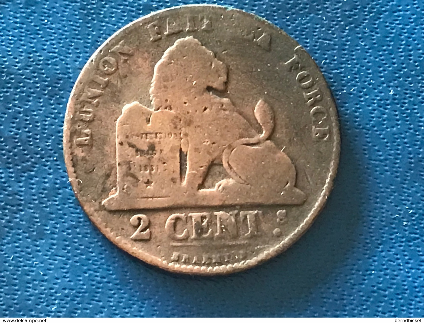 Münze Münzen Umlaufmünze Belgien 2 Centimes 1856 - 2 Cents