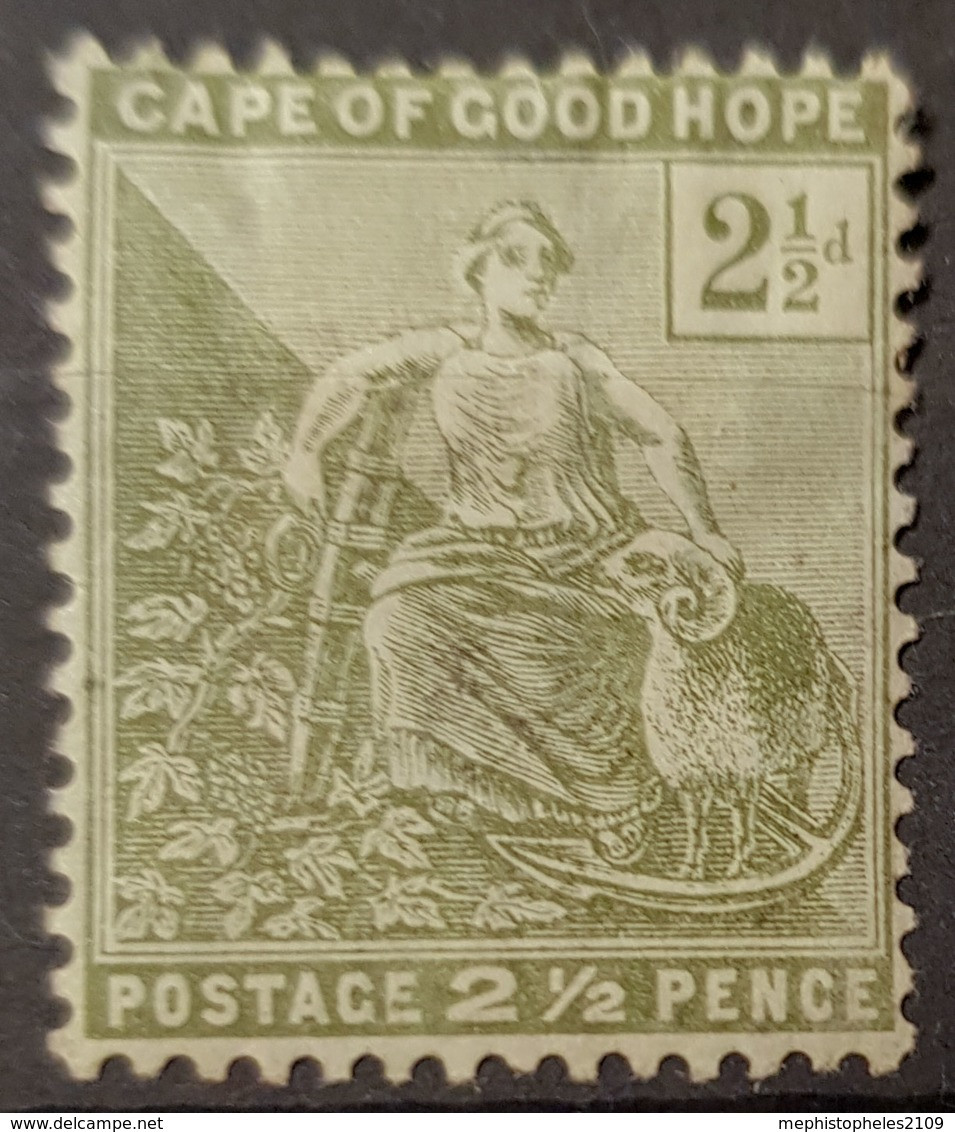 CAPE OF GOOD HOPE 1892/96 - MLH - Sc# 56 - 2,5p - Kap Der Guten Hoffnung (1853-1904)