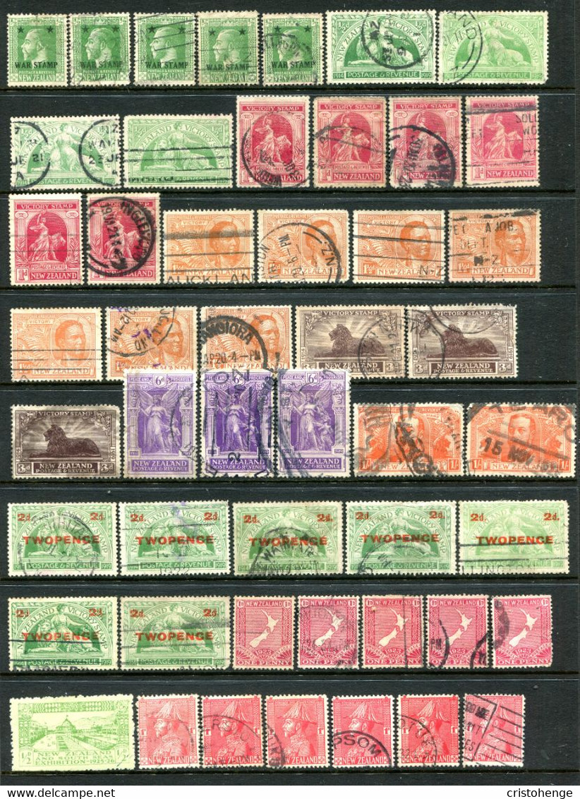 New Zealand 1915-36 King George V - Balance Of The Used Collection - Duplication And Some Faults - Used Stamps