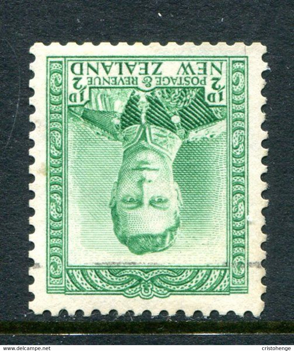 New Zealand 1938-44 King George VI Definitives - ½d Green - Wmk. Inverted - Used (SG 603w) - Gebraucht