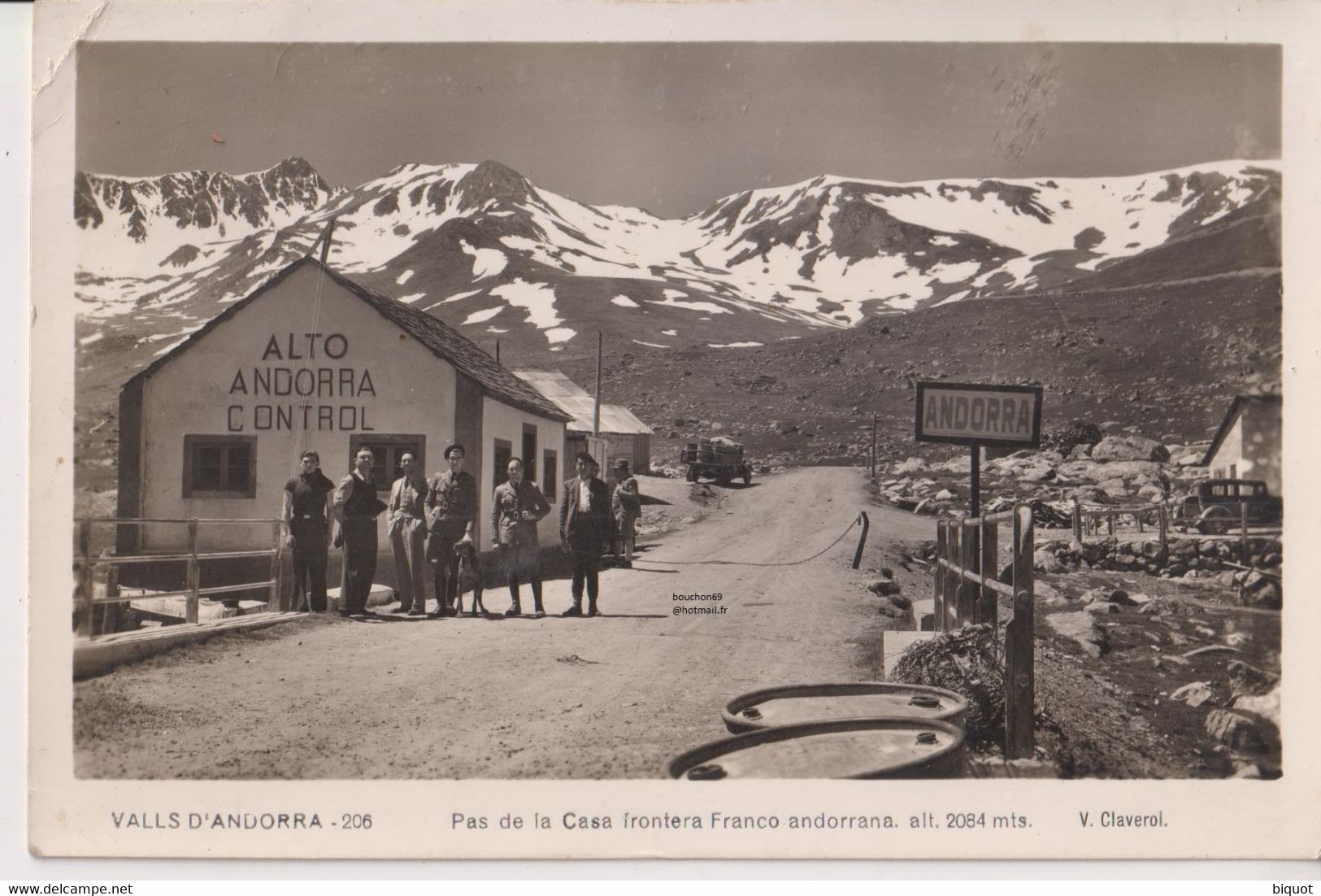 Andorre - Valls D'andorra Pas De La Casa Frontera Franco Andorrana Alto Andorra Control Chien Andorre Douane - Andorra