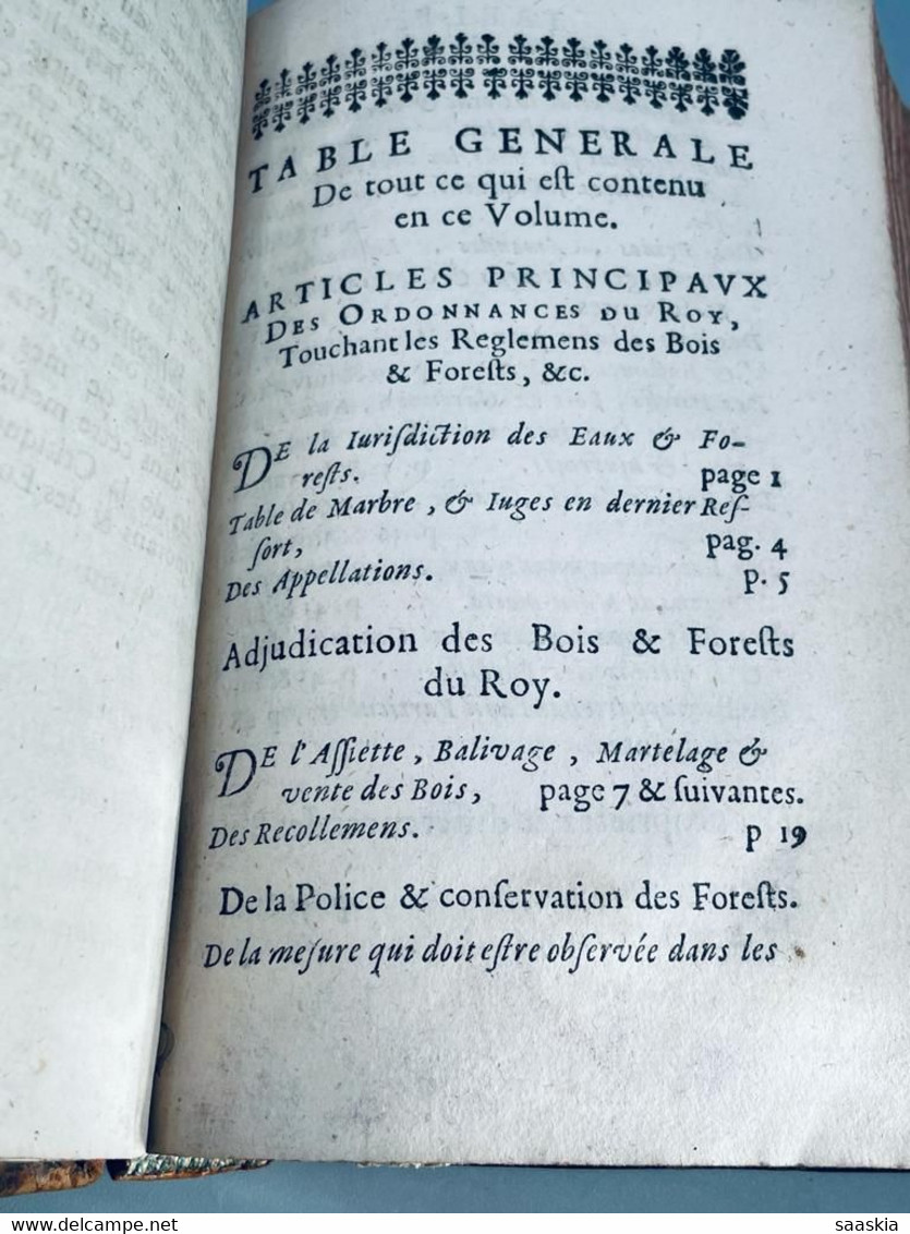 #LV54 - Traité des bois 1676 Claude Caron Tome Premier - Ancien