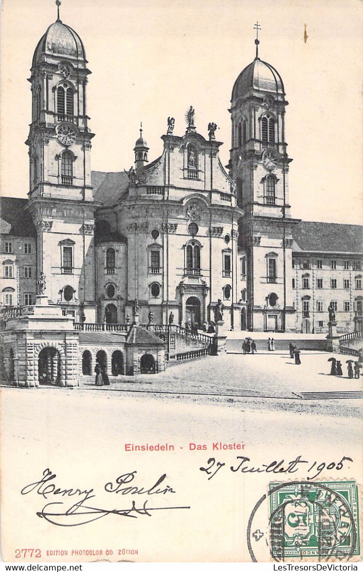 CPA Einsiedeln - Das Kloster - Oblitéré En 1905 - Einsiedeln