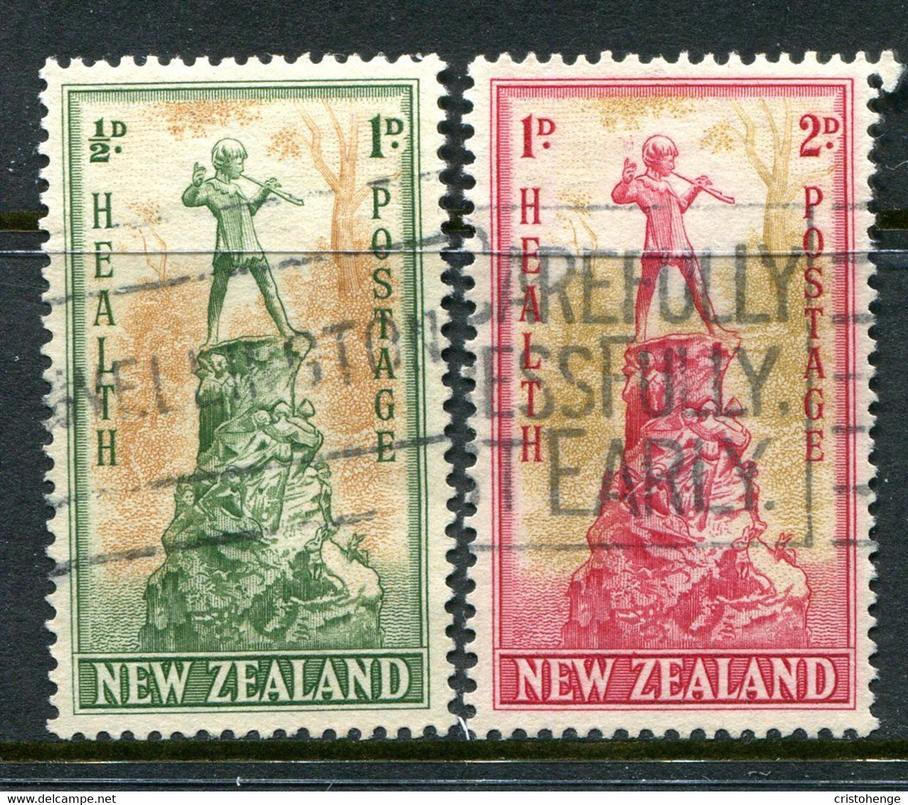 New Zealand 1945 Health - Peter Pan Set Used (SG 665-666) - Used Stamps