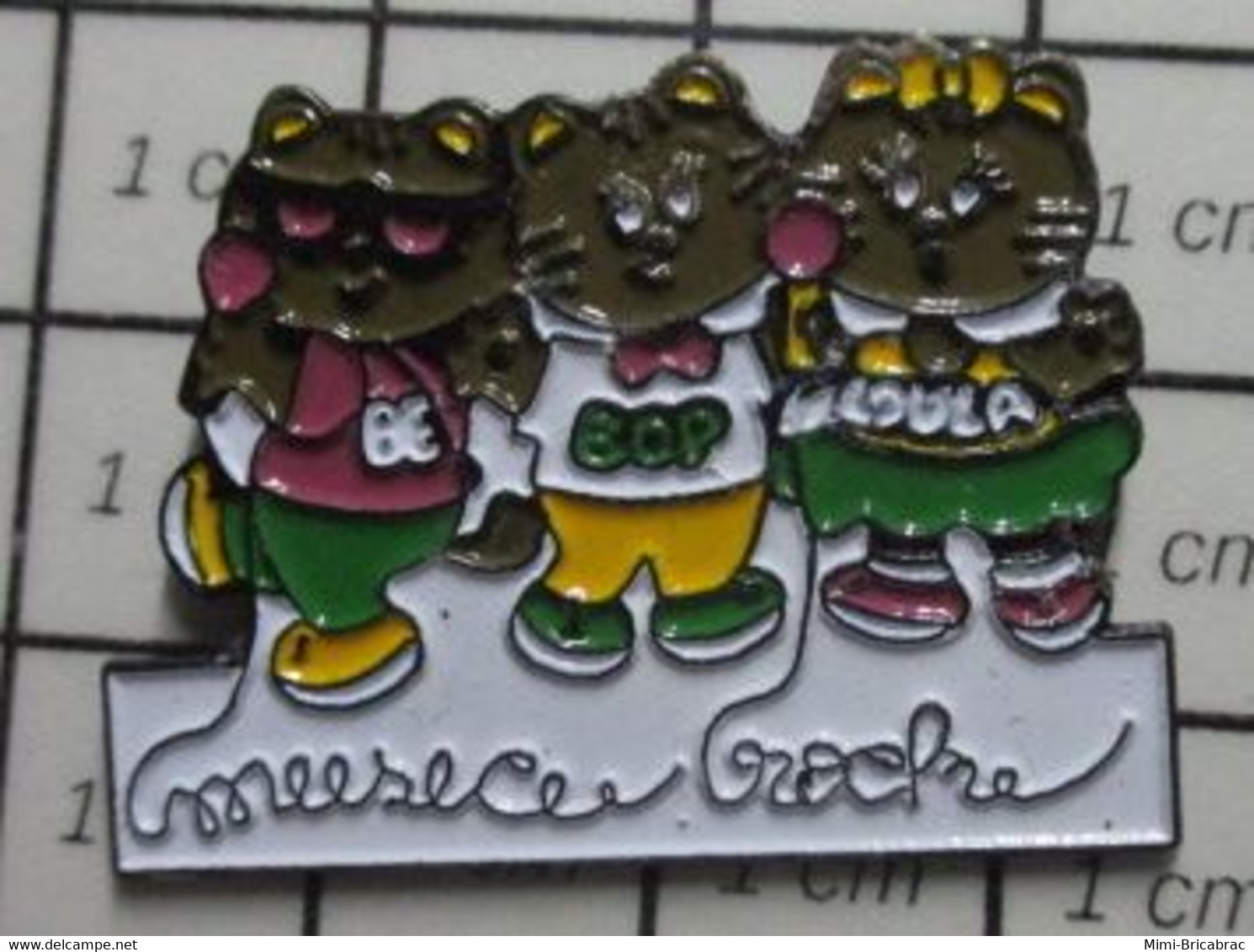 1416a Pin's Pins / Beau Et Rare / THEME : MUSIQUE / 3 CHATONS BE BOP ET LOULA MUSIC ROCK - Musique