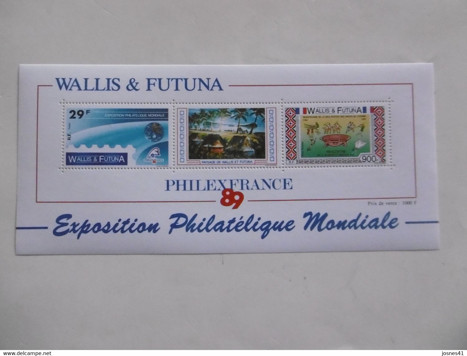 WALLIS ET FUTUNA       BF4 * *      PHILEX 89 - Blocchi & Foglietti