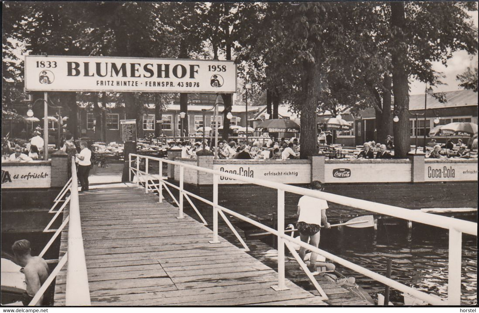 D-13505 Berlin - Tegeler See - Gaststätte "Blumeshof" - Inhaber Fritz Hintze - Tegel