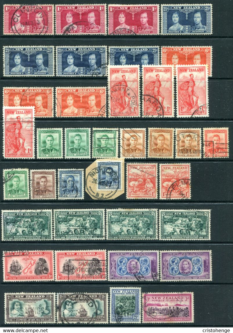 New Zealand 1937-53 King George VI Balance Of The Used Collection - Some Faults - Usati