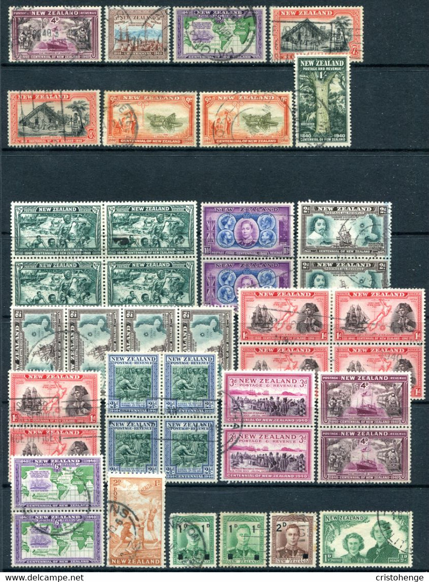 New Zealand 1937-53 King George VI Balance Of The Used Collection - Some Faults - Used Stamps