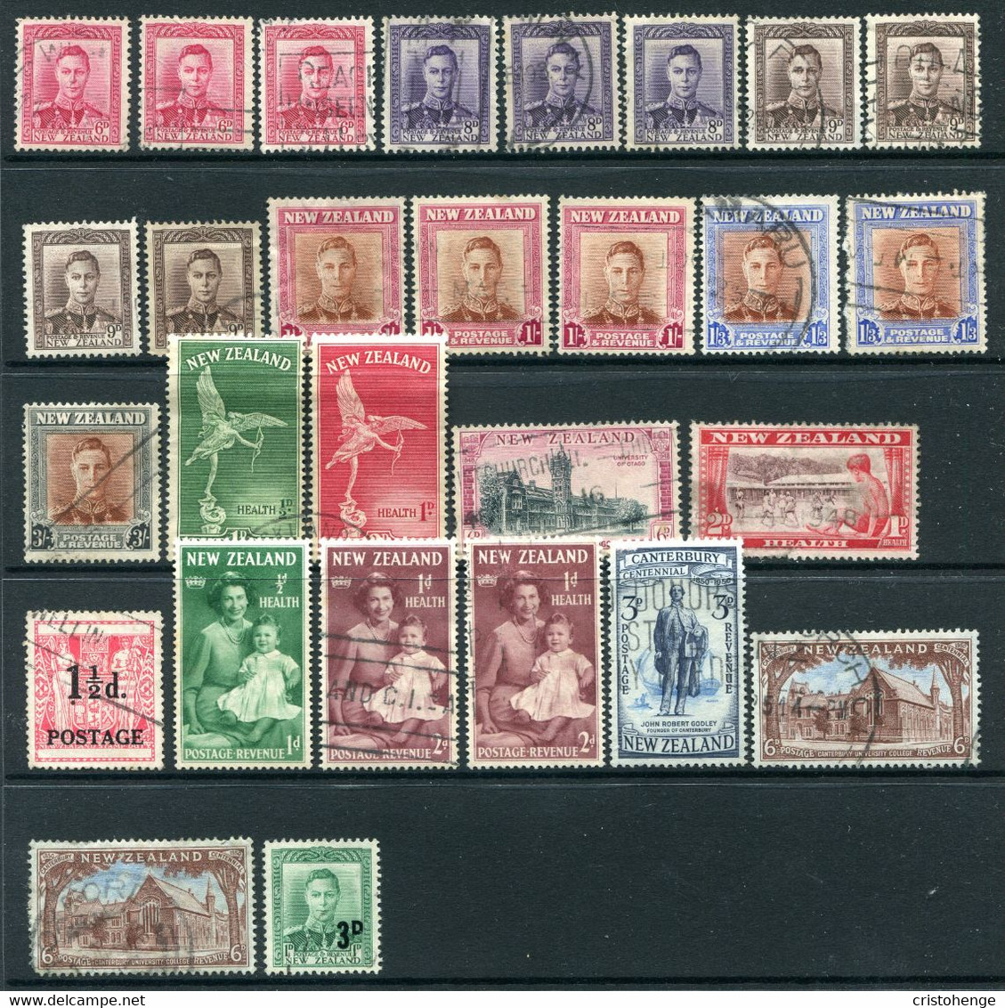 New Zealand 1937-53 King George VI Balance Of The Used Collection - Some Faults - Used Stamps