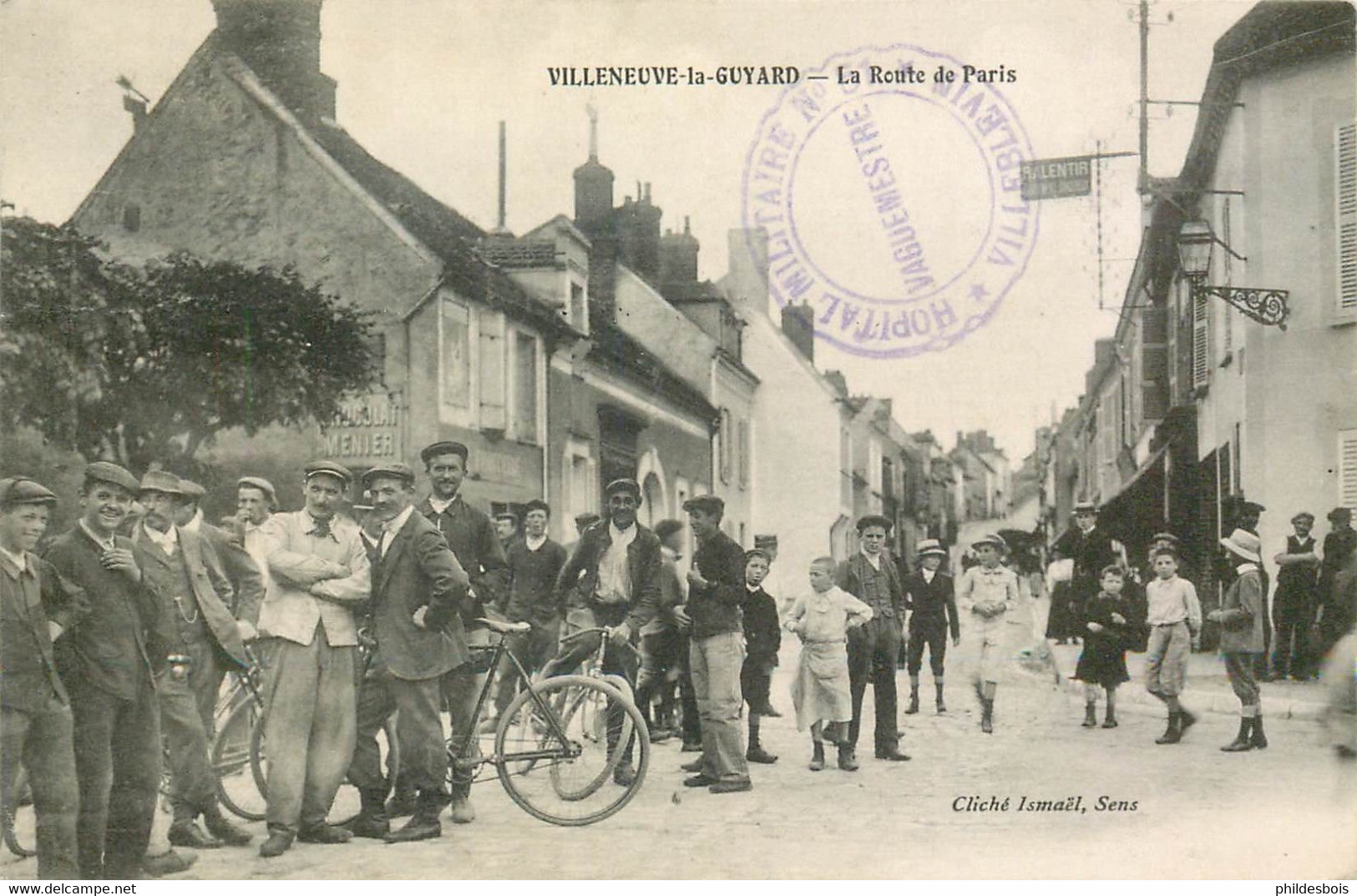 YONNE  VILLENEUVE LA GUYARD  La Route De Paris - Villeneuve-la-Guyard