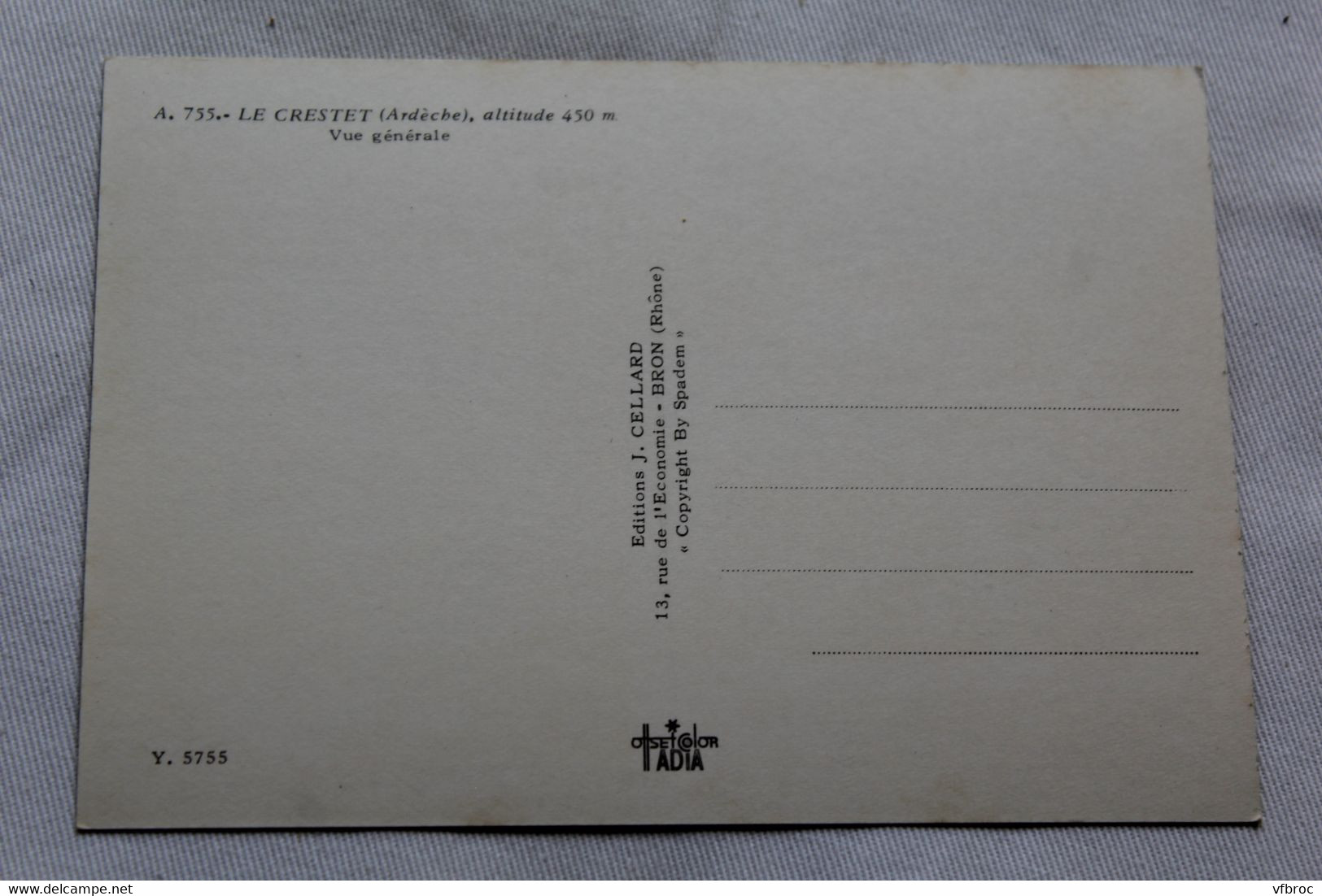 Cpm, Le Crestet, Vue Générale, Ardèche 07 - Autres & Non Classés