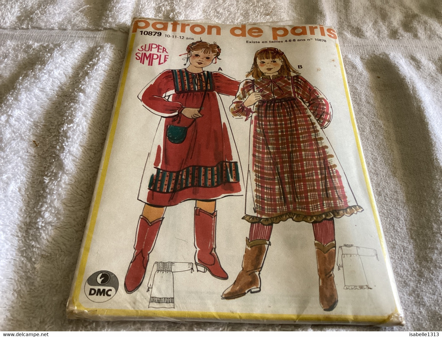 Ancien Patron  PATRON DE PARIS" Des Années 60  VERITABLE PATRON FRANCAIS Enfant Filles - Patterns